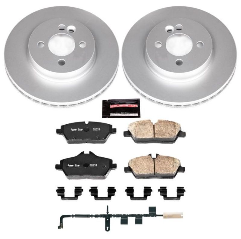 Power Stop 07-10 Mini Cooper Front Z23 Evolution Sport Coated Brake Kit