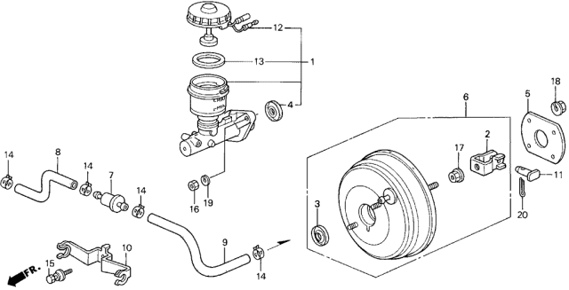 Honda - Brake Booster Vaccum Check Valve