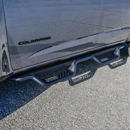 Westin 15-22 Chevrolet Colorado / GMC Canyon Crew Cab Outlaw Nerf Step Bars - Textured Black