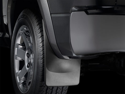WeatherTech 17-22 Ford F250/F-350/F-450/F-550 Dually w/Fender Flares No Drill Mudflaps - Black