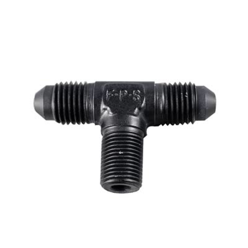 Fragola -3AN x 90 Degree Union Fitting - Black