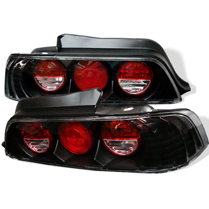 Spyder Honda Prelude 97-01 Euro Style Tail Lights Black ALT-YD-HP97-BK