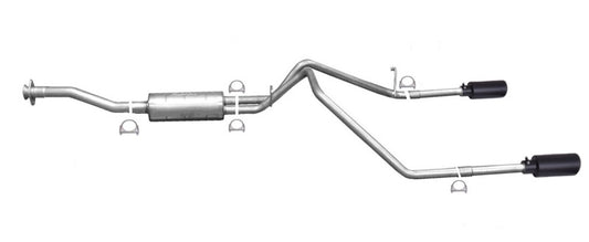 Gibson 15-22 Chevrolet Colorado 2.5L-3.6L Cat-Back Dual Split Exhaust System - Black Elite