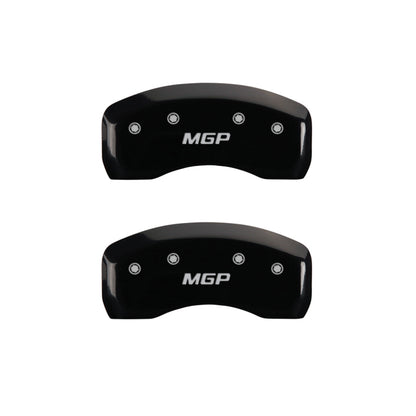 MGP 4 Caliper Covers Engraved Front & Rear MGP Black Finish Silver Char 2008 Honda Civic