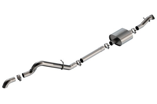 Borla 21-22 Ford Bronco 2.3L 2DR/4DR T-304 Stainless Steel Cat-Back Touring Exhaust - Brushed