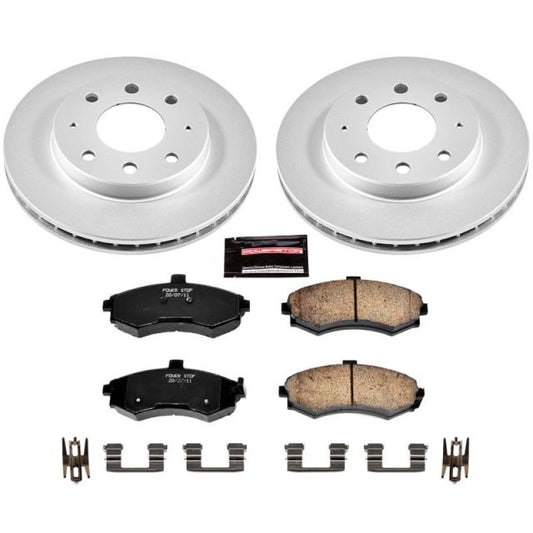 Power Stop 02-05 Hyundai Elantra Front Z17 Evolution Geomet Coated Brake Kit