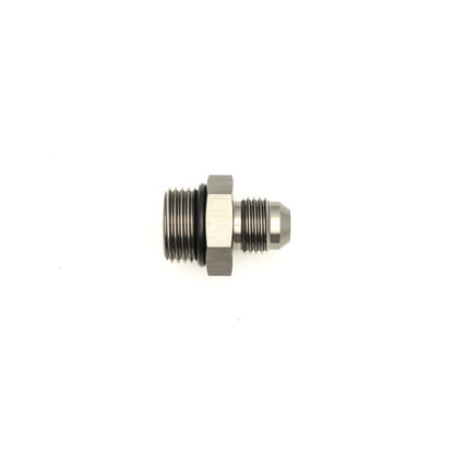 DeatschWerks 8AN ORB Male to 6AN Male Flare Adapter (Incl O-Ring) - Anodized Matte Black