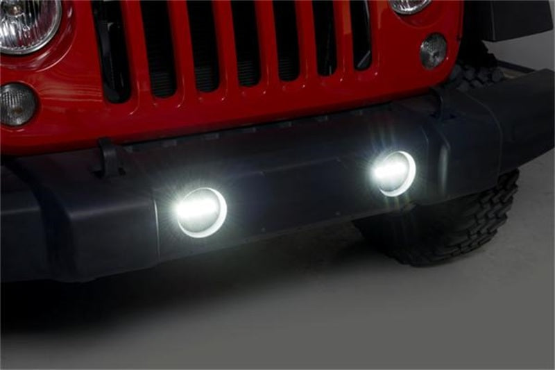 Putco 10-18 Jeep Wrangler JK - Luminix High Power LED Fog Lamps - 1 (Pair) - 2400LM