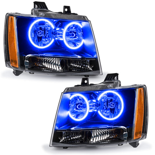 Oracle 07-13 Chevrolet Avalanche Pre-Assembed SMD Headlights - Blue SEE WARRANTY