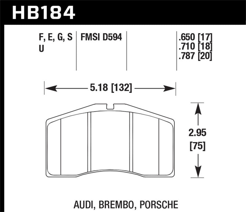 Hawk DTC-80 91-98 Porsche 911 Turbo Front Race Brake Pads