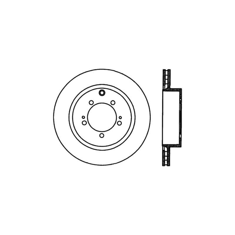 Stoptech 03-06 Evo 8 & 9 Rear Premium High Carbon CRYO-STOP Rotor