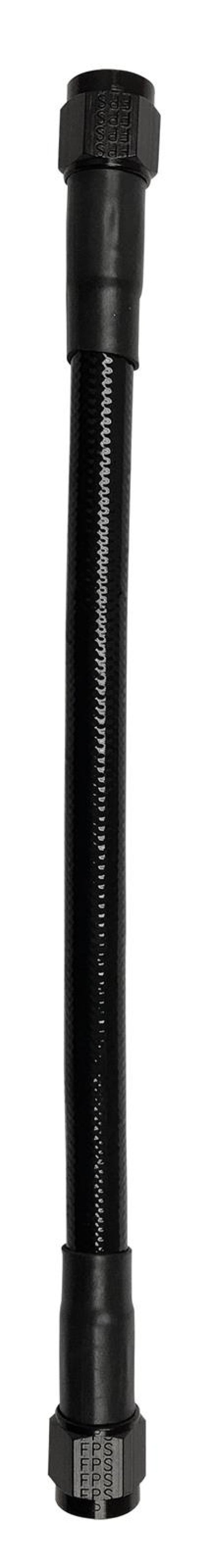 Fragola -10AN Ext Black PTFE Hose Assembly Straight x Straight 20in