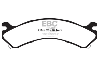 EBC 01-05 Chevrolet Silverado 3500 (2WD) Yellowstuff Rear Brake Pads