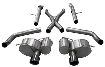 Corsa 12-20 Jeep Grand Cherokee SRT 2.75in Dual Rear Xtreme Cat-Back Exhaust - Black PVD Tip Finish