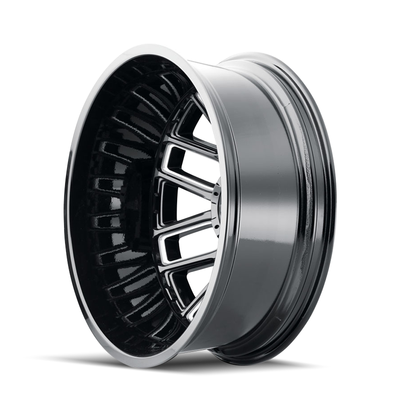 Mayhem 8107D Cogent Dually 20x8.25 / 8x200 BP / -232mm Offset / 142mm Hub Blk w/ Milled Spokes Wheel