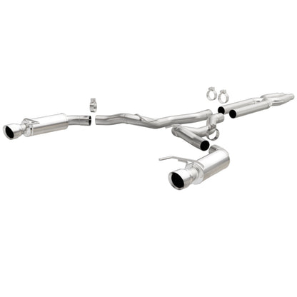 MagnaFlow Cat Back, SS, 3in, Competition, Dual Split Polished 4.5in Tips 2015 Ford Mustang GT V8 5.0