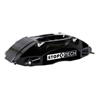 StopTech 01-07 BMW M3 BBK Front w/ Black ST-40 Calipers Slotted 355x32mm Rotors Pads and SS Lines