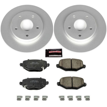 Power Stop 12-16 Chrysler Town & Country Rear Z17 Evolution Geomet Coated Brake Kit