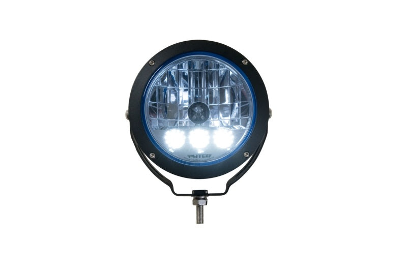 Putco HID Off Road Lamp w/3 LED DayTime Running Lights - 6in Black Housing w/ Blue Tinted Lens