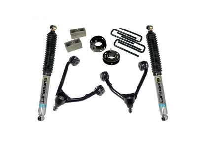 Superlift 14-18 Chevy Silv 1500 2WD 3.5in Lift Kit w/ Alum/Steel Control Arms & Bilstein Rear Shocks