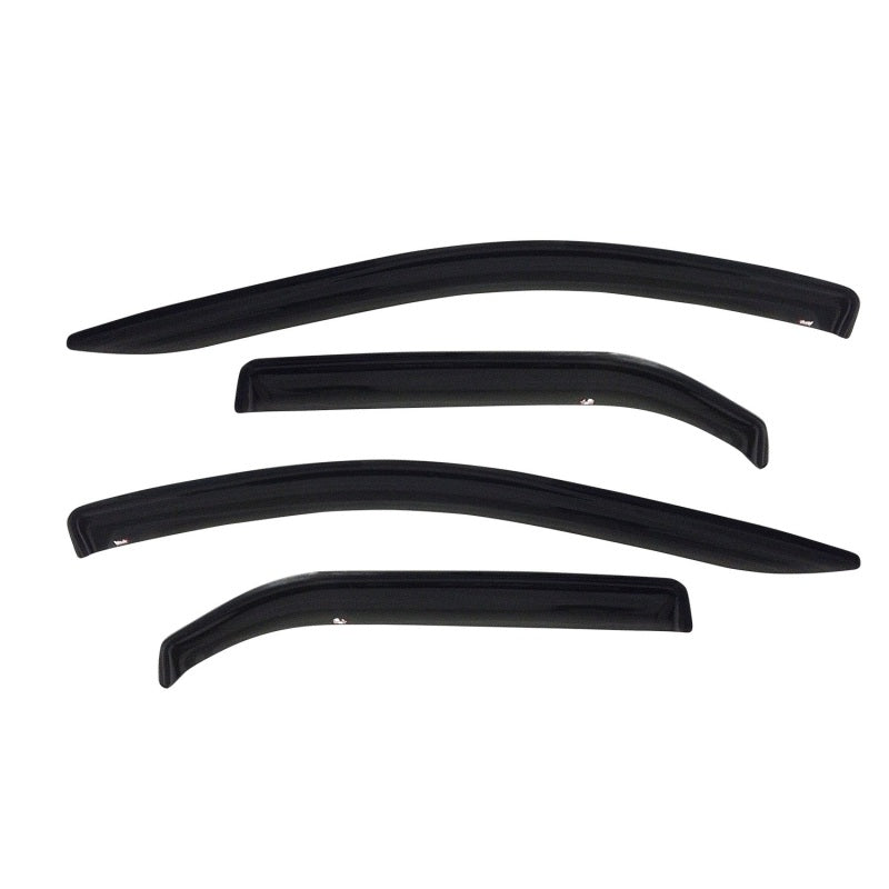 Westin 2001-2004 Ford/Lincoln F-150 SuperCrew Wade Slim Wind Deflector 4pc - Smoke