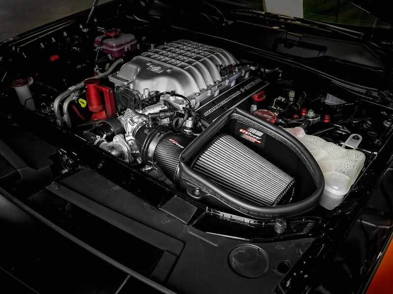 aFe Magnum Force Stage-2 Track Series Carbon Fiber AIS w/Pro Dry S Media-18 Dodge Challenger V8-6.2L