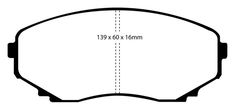 EBC 00-02 Mazda MPV 2.5 Greenstuff Front Brake Pads