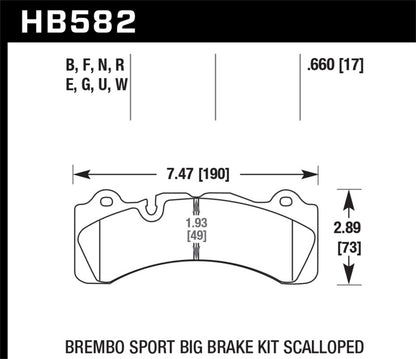 Hawk Brembo Caliper Family M Blue 9012 Race Brake Pads