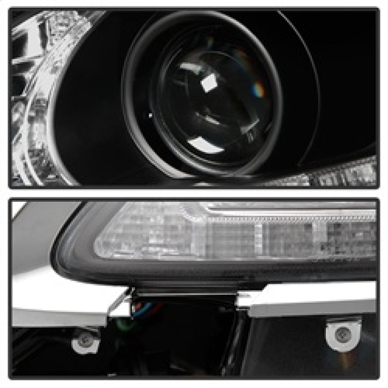 Spyder Lexus GS 300 / 350 / 450 06-11 Headlights - HID Model Only - Black PRO-YD-LG06-HID-DRL-BK