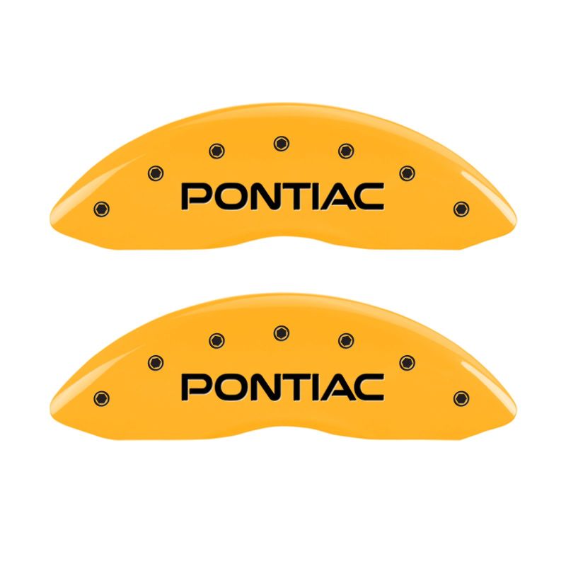 MGP 4 Caliper Covers Engraved Front Pontiac Rear Gto Yellow Finish Black Char 2004 Pontiac GTO