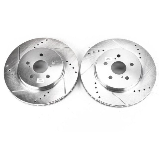 Power Stop 04-06 Lexus RX330 Front Evolution Drilled & Slotted Rotors - Pair