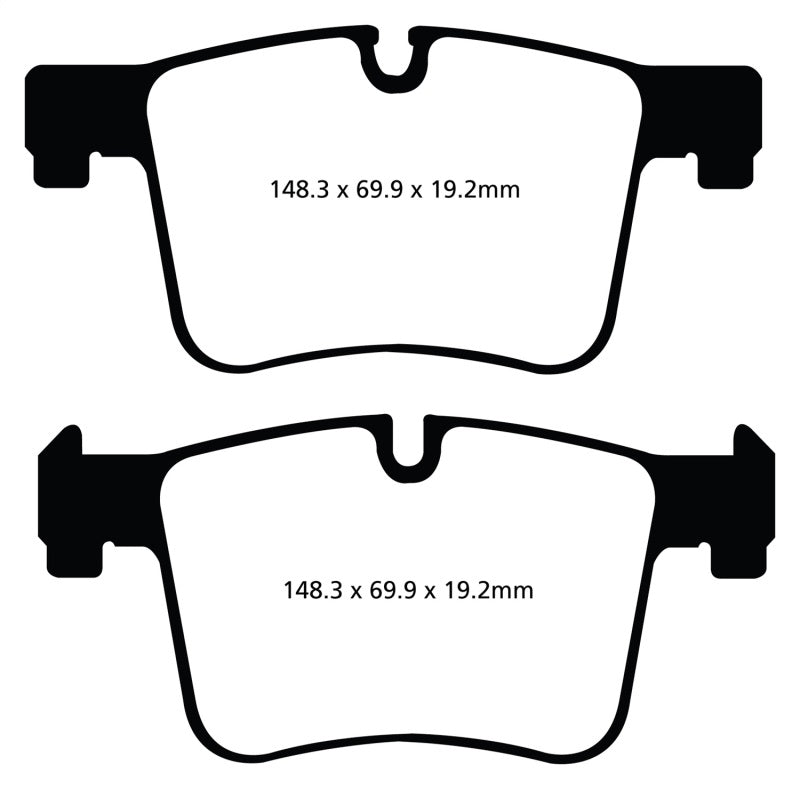 EBC 11+ BMW X3 2.0 Turbo (F25) Yellowstuff Front Brake Pads