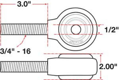 SPC Performance XAXIS Rod End Ball Joint