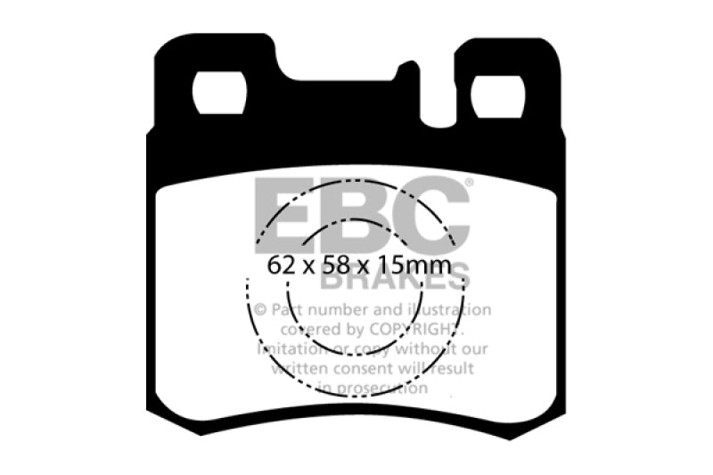 EBC 98-00 Mercedes-Benz E300 TD 3.0 TD Greenstuff Rear Brake Pads