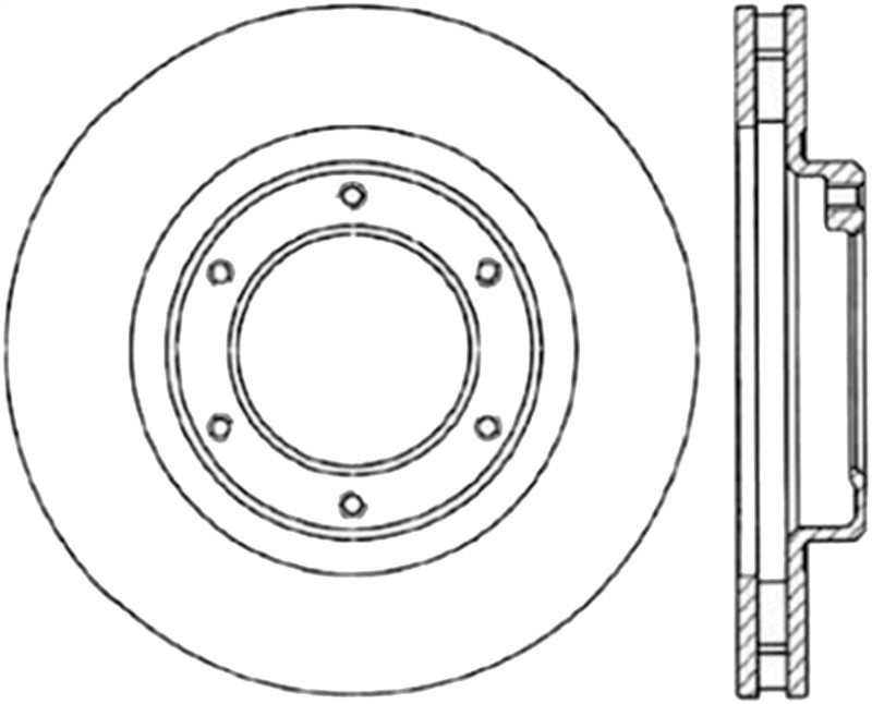 StopTech Cryo Slotted Sport Brake Rotor - Left