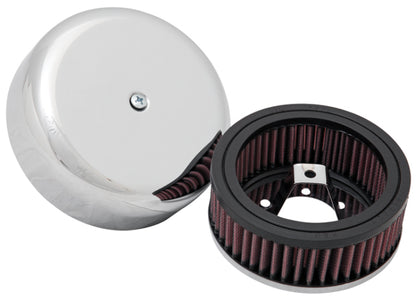 K&N 4in ID / 5.25in OD / 2in H Custom Assembly Filter designed to fit Harley-Davidson Motorcycles