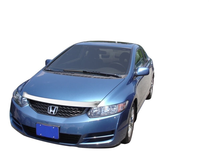 AVS 06-10 Honda Civic Coupe Aeroskin Low Profile Hood Shield - Chrome
