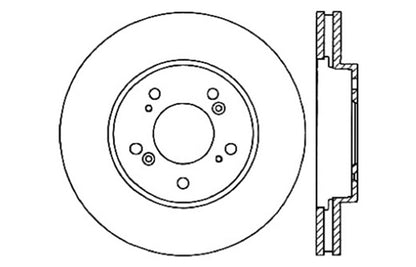 StopTech Drilled Sport Brake Rotor