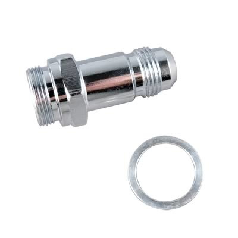 Fragola -6AN x 7/8-20 Carb Adapter Long 3in - Chrome