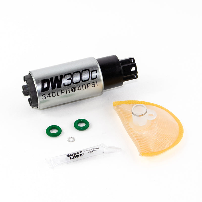 DeatschWerks - 340lph DW300C Compact Fuel Pump w/ 06-11 Civic Set Up Kit (w/o Mounting Clips)