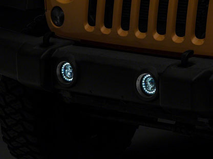 Raxiom 07-18 Jeep Wrangler JK 18-23 Jeep Wrangler JL Axial Series Nighthawk LED Fog Lights