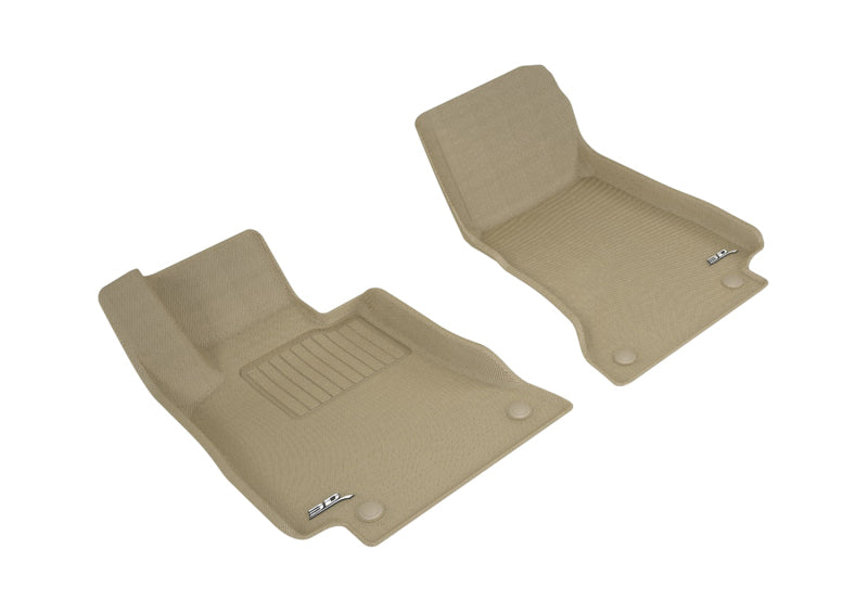 3D MAXpider 2018-2020 Mercedes-Benz E-Class Coupe C238 Kagu 1st Row Floormat - Tan