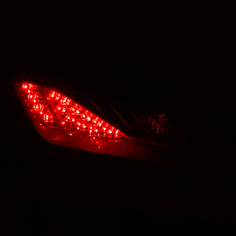ANZO 2010-2013 Hyundai Genesis LED Taillights Red/Clear
