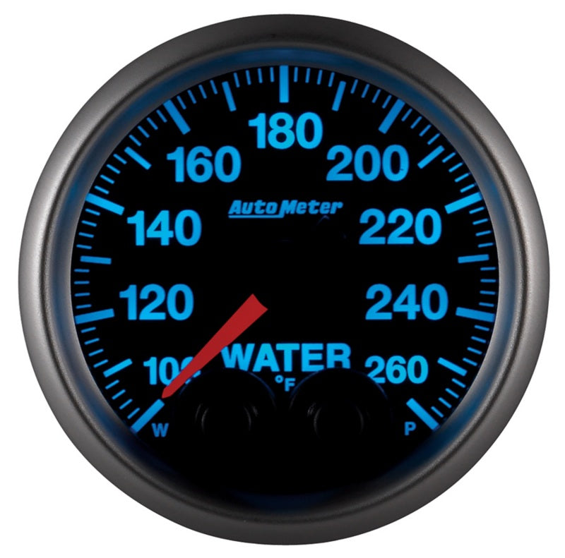 Autometer Elite Nascar 2-1/16in 100-260 Deg. F Water Temp. w/ Peak and Warn Gauge w/ Pro-Control