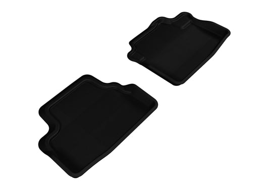 3D MAXpider 2008-2012 Honda Accord Coupe Kagu 2nd Row Floormats - Black