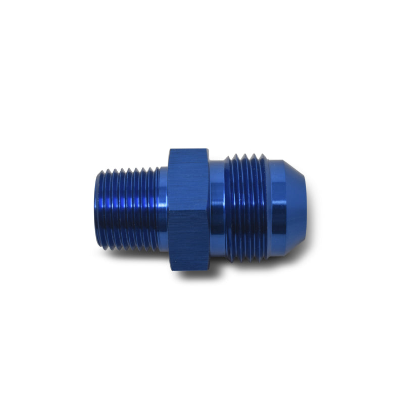 Russell Performance -10 AN to 1/2in NPT Straight Flare to Pipe (Blue)