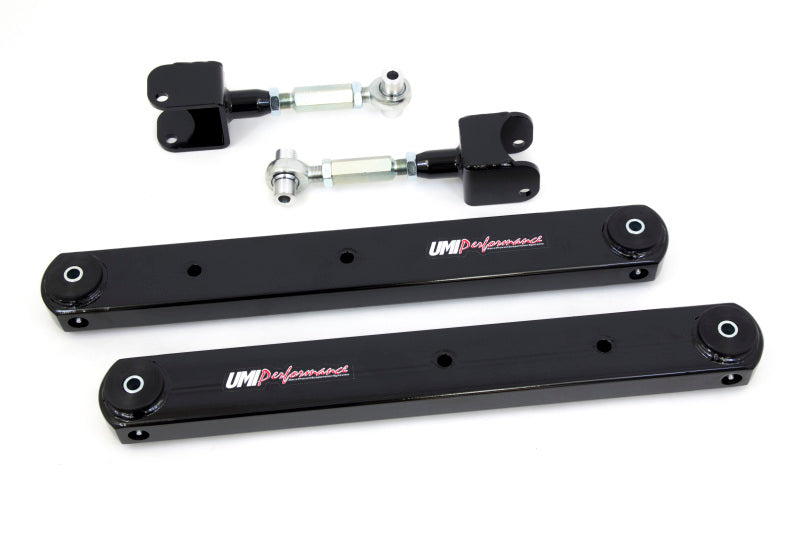 UMI Performance 68-72 GM A-Body Rear Control Arm Kit Fully Boxed Lowers Adjustable Uppers