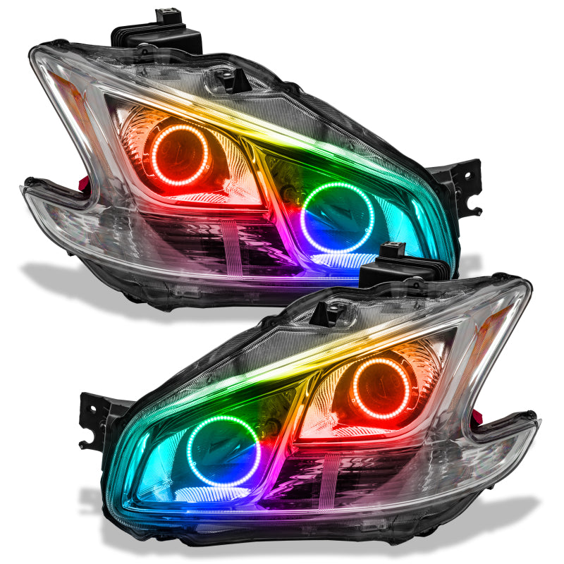 Oracle 09-13 Nissan Maxima SMD HL (Non-HID)-Chrome - ColorSHIFT w/ Simple Controller