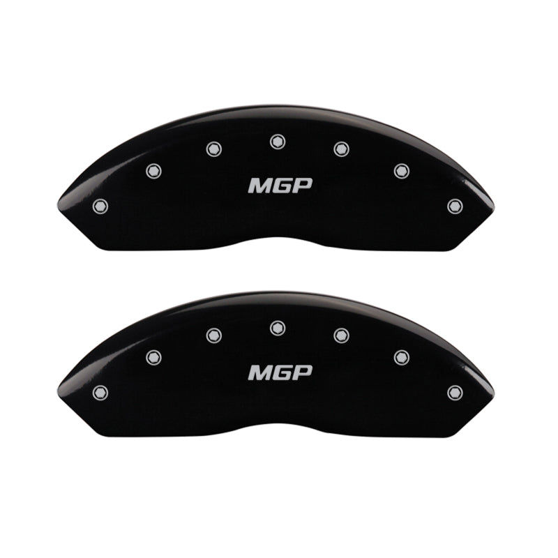 MGP 4 Caliper Covers Engraved Front & Rear MGP Black Finish Silver Characters 2018 Toyota 86