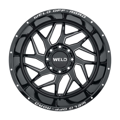 Weld Off-Road W117 22X12 Fulcrum 8X165.1 ET-44 BS4.75 Gloss Black MIL 125.1